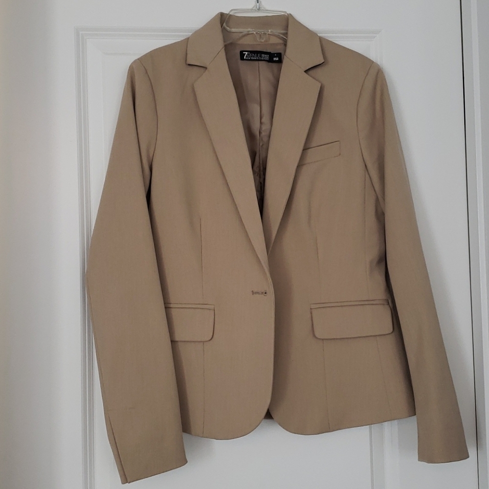 Blazer linning Business Attire Beige